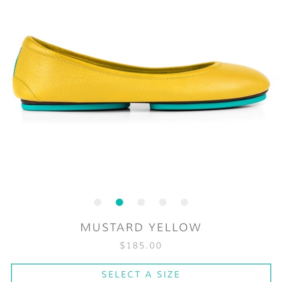 Tieks mustard yellow ballet flats - Picture 8 of 12